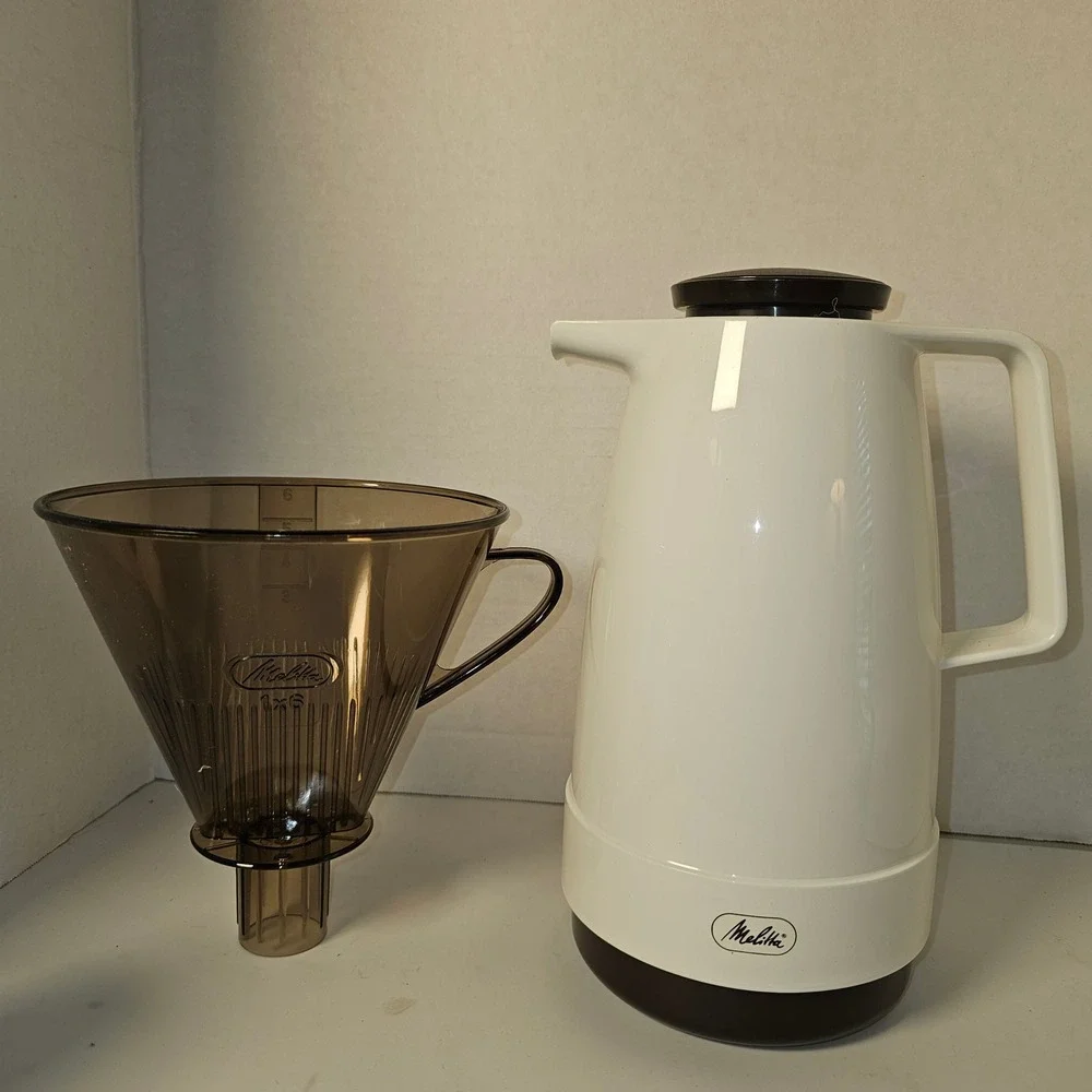 NOB‎ Melitta Thermos Filter Drip Coffeemaker 1x6 Cone TCM-6/6 West Germany 1983